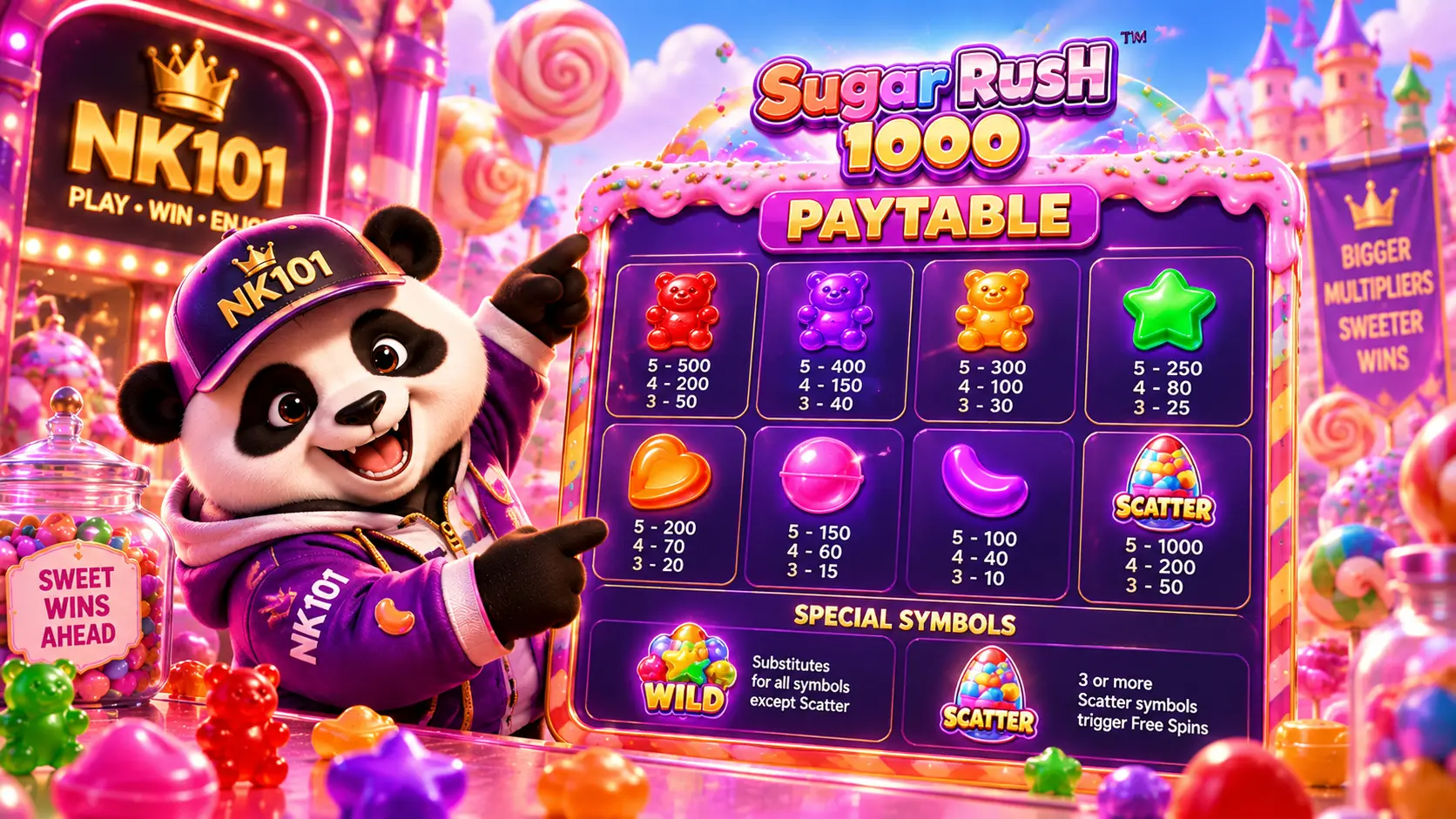 Sugar Rush 1000 का प्रतीक